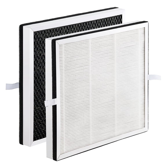 Air Purifier Replacement Filter H13, 3-in-1 HEPA Filter for Square Purifiers - Activated Carbon Odor Filter, PET Pre-Filter - Long-Lasting Air Purifier Filter