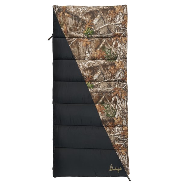 Slumberjack 35F Pathfinder Rectangular Sleeping Bag, Realtree Edge