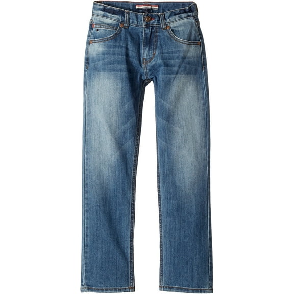 Vaqueros Tommy Hilfiger para niños con 5 bolsillos, elásticos, delgados, rectos, 18