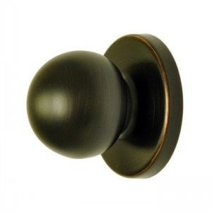 (Pack of 2) Oil Rubbed Bronze Bi-fold Knob with backplate