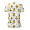 thumbnail image 6 of Fuzoiu Lovely Avocado Print Women's V-Neck T-Shirt,Women's Short Sleeve Top, Comfortable for Work, Leisure, and Sports, 6 of 7