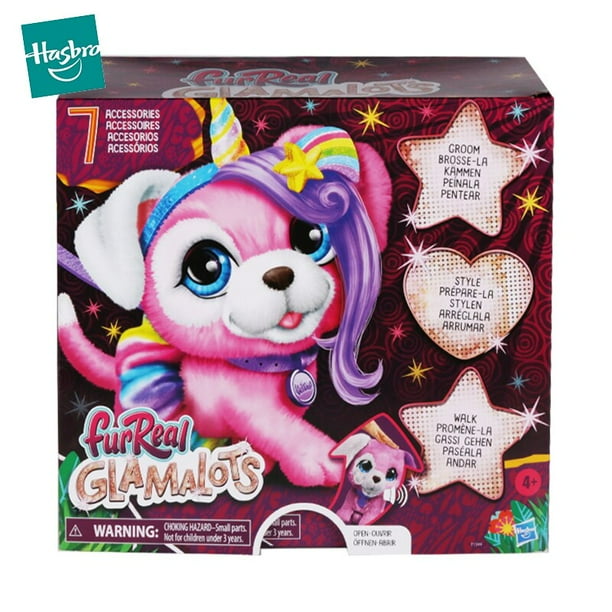 Mascotas electrónicas de peluche Hasbro Furreal para niños, juguetes interactivos originales Phthaldogs 50+ reacciones de sonido, regalos de cumpleaños zhangyuxiang LED