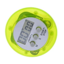 Raindrops Cooking Timers for Kitchen 1Pack Rectangular Digital Timer Green Plastic Stainless Steel Loud Alarm LCD Screen