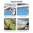 thumbnail image 7 of 4th of July RV Awning Sun Shade Screen 9'X7' Bald Eagle Horse Carriage Mesh Sunscreen American Village Scene Awning Shade Screen with Zipper UV Blocker Completed Kits for RV Motorhome Camper, 7 of 7