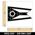 thumbnail image 2 of Ohio State Flag Self-Inking Rubber Stamp Ink Stamper - Pink Ink - Small 1 Inch, 2 of 7