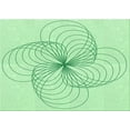 thumbnail image 1 of Ahgly Company Machine Washable Indoor Rectangle Transitional Mint Green Area Rugs, 2' x 4', 1 of 7