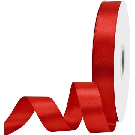7/8 inch Wide 100 Yards Double Face Red Satin Ribbon Fabric for Gift Wrapping Very Suitable Weddings Decoration Bouquet Balloons Arts Craft Sewing Hair Bow Invitation 7/8 X 7/8 inch Wide 100 Yards Double Face Red Satin Ribbon Fabric for Gift Wrapping Very Suitable Weddings Decoration Bouquet Balloons Arts Craft Sewing Hair Bow Invitation 7/8 X