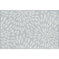 thumbnail image 3 of 2x3 Water Resistant, Small Indoor Outdoor Rugs for Patios, Front Door Entry, Entryway, Deck, Porch, Balcony | Outside Area Rug for Patio | Gray, Floral | Size: 2' x 3', 3 of 8