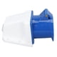 thumbnail image 1 of Enchufe industrial de 3 pines enchufe de la UE 220-250 V Conector industrial hembra de 3 pines Azul Blanco Resistente para caravana para acampar, 1 of 8