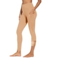 thumbnail image 4 of Babcutegg Womens Yoga Pants Soild Color Lightweight Gym Pants Quick Dry High Waist Sport Clothes for Women Beige Size M, 4 of 9