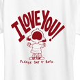 thumbnail image 3 of Peanuts - I Love You Please Say it Back Short Sleeve Graphic T-Shirt, 3 of 6