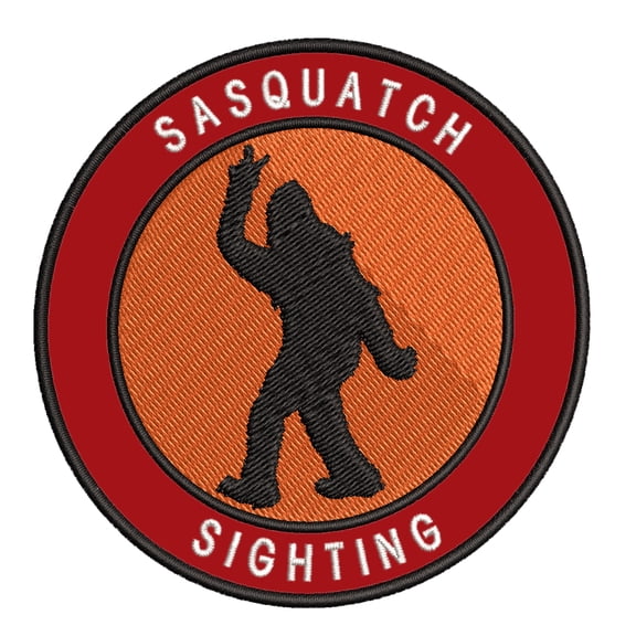 Sasquatch Sighting 3.5" Iron On Or Sew On Embroidered Fabric Badge Patch Unexplained Mysteries Iconic Series