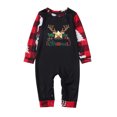 thumbnail image 3 of Odeerbi Christmas Pajamas for Family Holiday Long Sleeve Family Christmas Pajamas Matching Sets Toddler Casual Printed Top with Bottom Outfits Home Wear Sleepwear Family Matching PJs Set Red, 3 of 5