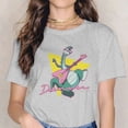 thumbnail image 3 of Camiseta de cuello redondo con diseño de Denver, el último dinosaurio, Jeremy, dibujos animados, clásica, de tela, para mujer, nuevo diseño, de gran tamaño, 3 of 5