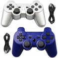 thumbnail image 1 of SAYDY PS3 Controller Wireless Bluetooth Gamepad Controllers for SAYDY 3 Controller PS3 Wireless Controller 2 Pack Sliver, 1 of 5