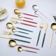 thumbnail image 3 of 4PCS Juego de cubiertos de acero inoxidable - Oro Diseño Europeo - Steak Tenedor Cuchara Cocina Comedor, 3 of 3