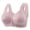 Pink, variant on Womens Seamless Jelly Bras Front Closure Comfort Breathable Plus Size Daily No Underwire Full Support Bra Seamless Bras for Women 1 PC
