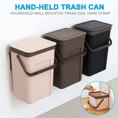 1pc Trash Can Kitchen Wall Mounted Garbage Bin Recycle Compost Bathroom Dustbin 2 Sizes Canada 1pc Trash Can Kitchen Wall Mounted, What Size Should A Kitchen Trash Can Be Recycled