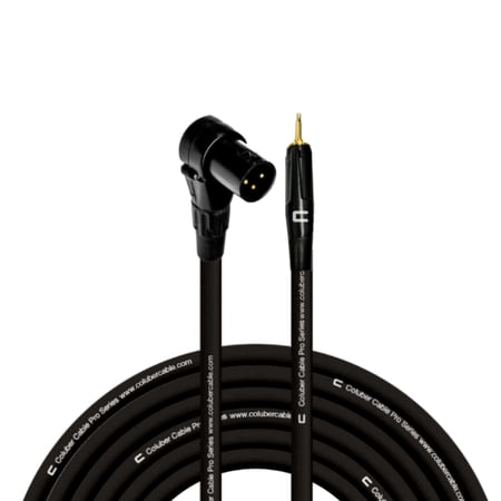 Coluber Cable Right Angle Male XLR - 3.5 TS Male 3-Pin Microphone Connector