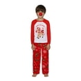 thumbnail image 2 of Rudolph Costume Matching Family Pajama Set Red Nose Included, Boy, Size: Boy - 6-7, 2 of 3