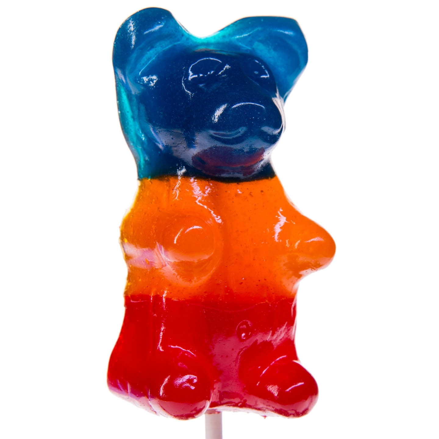 Giant Gummy Bear on a Stick3Tone (Raspberry, Orange, Cherry