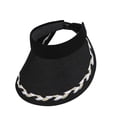 thumbnail image 3 of Women’s Straw Sun Visor Woven Stripe With Headband Wide Brim Sun Protection Travel Hat, 3 of 3