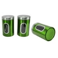 thumbnail image 4 of Kitchen Storage Containers, Convenient Compact Food Storage Jars Keeping Clean  For Hotel Red 3pcs,Green 3pcs,Brown 3pcs,Stainless Steel Color 3pcs, 4 of 8