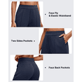 thumbnail image 3 of G4Free Smoofit Modal Soft Straight Leg Sweatpants for Women Elastic High Waist Casual Lounge Dress Pants with Pockets, 3 of 7