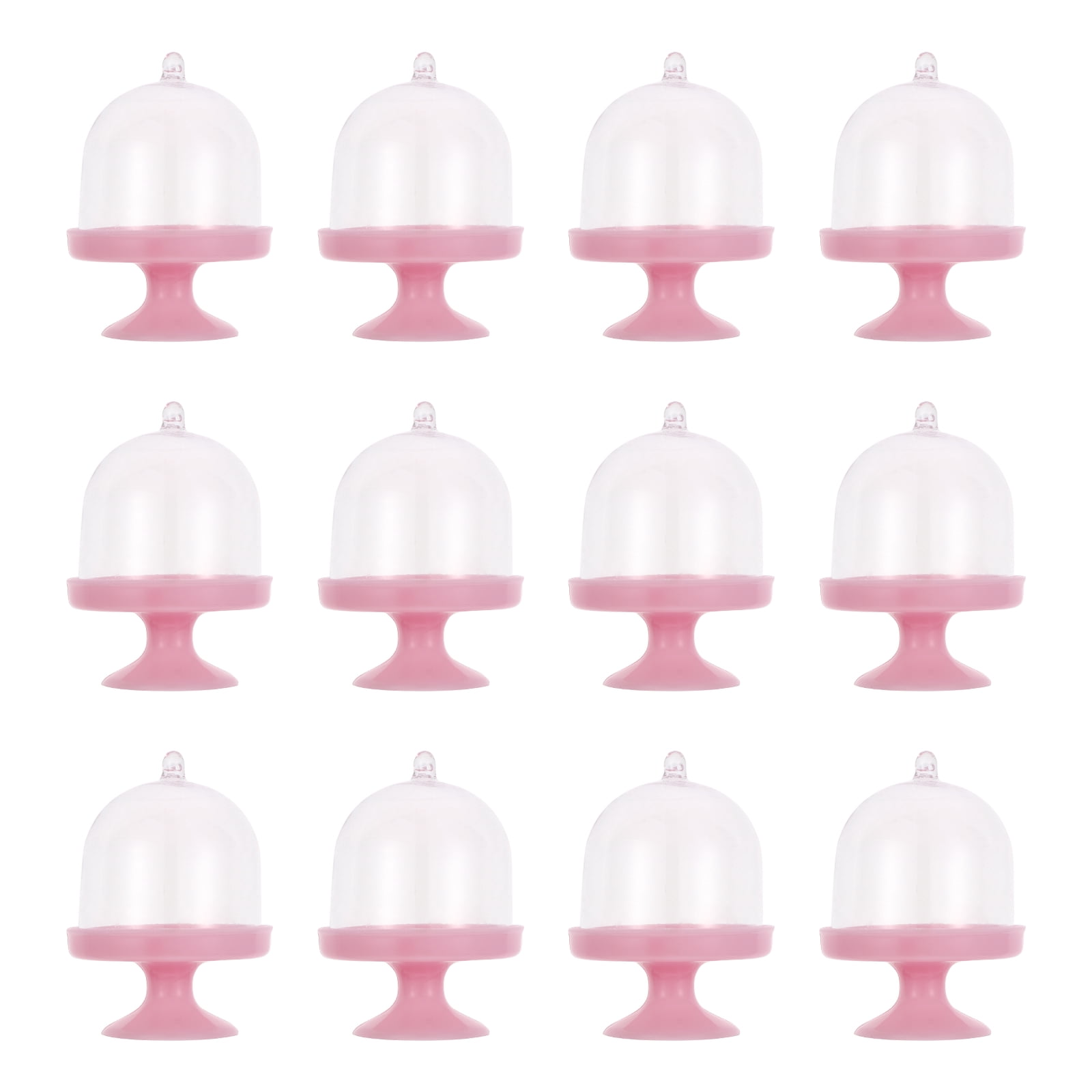 Homemaxs cakecupcake stand mini plate lid tray cover display dome glass