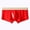 Red, variant on Fgnfyis Men's Breathable Underwear Soft Comfortable Briefs for Daily Wear All Season Elastic Waistband No Ride Up Mens Underwear Briefs Yellow M