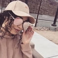 thumbnail image 2 of Oversized Aviator Pink Gold Lens Women Sunglasses, 2 of 7