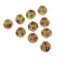 thumbnail image 1 of Esquina Redonda de Punteados de 10Pcs D12 para de Los Bloques de Construcción Morado Baoblaze Juego de dados de 12 caras, 1 of 8