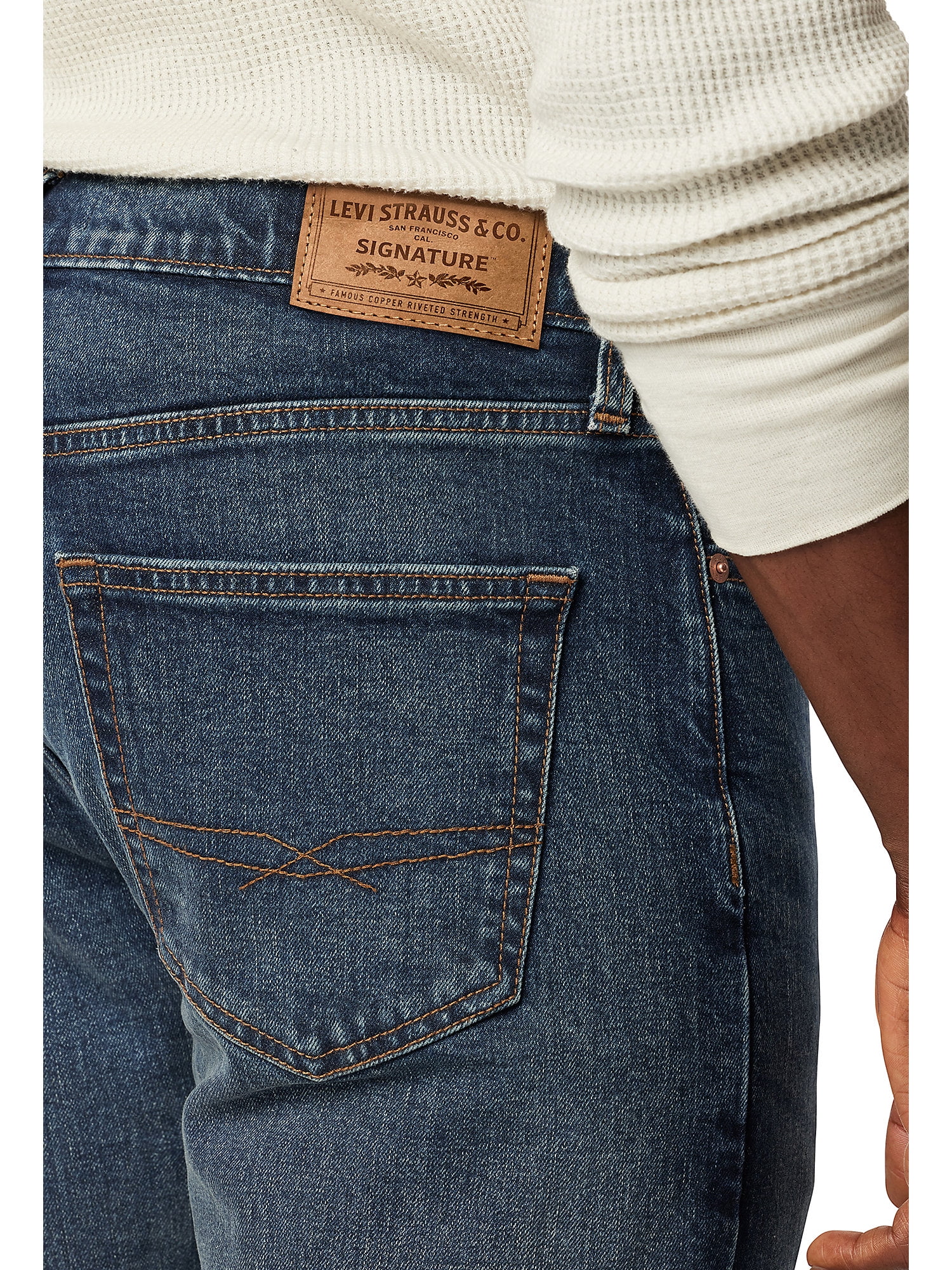 Levi Strauss Signature Men's Regular Taper Fit Jeans