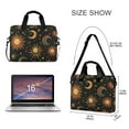 thumbnail image 3 of FORMRS 16" Laptop Sleeve Bag Carrying Case with Handle Travel Shoulder Briefcase, Sun Moon and Stars Pattern, 3 of 8