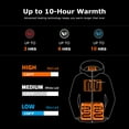 thumbnail image 2 of Venustas Men's 12V Heated Jacket with Battery, Softshell Electric Winter Coat for Skiing, Hunting & Outdoor Work & Cold Weather (Black, L), 2 of 8