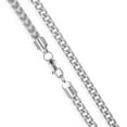 thumbnail image 4 of Crucible Jewelry Men's Rounded Franco Chain Stainless Steel Necklace (7mm) - 26", 4 of 5