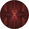 thumbnail image 1 of Ahgly Company Machine Washable Indoor Round Transitional Saffron Red Area Rugs, 6' Round, 1 of 7