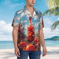 thumbnail image 2 of Lsque Tomato Field Bottle pattern Hawaiian Shirt for Men, Unisex Summer Beach Casual Short Sleeve Button Down Shirts-3X-Large, 2 of 9