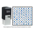 thumbnail image 2 of Printtoo Personalise Home Appliances Theme Icon Rubber Stamp Self Inking Stamper 24 mm-Black, 2 of 7