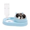 thumbnail image 1 of Comedero para Perros, Dobles de Acero Inoxidable para Cachorros Y Gatos, para Alimentos, Sunnimix dispensador de agua para gatos, 1 of 7