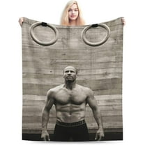 Blanket Jason Statham Soft and Comfortable Warm Fleece Throw Blankets Yoga Blankets Beach Blanket Picnic Blankets Gift for Dorm room office decor Sofa Bed Camping Travel All Season