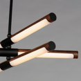 thumbnail image 2 of ET2 Rollo 6-Light LED Pendant - Antique Pecan / Black - E24943-APBK, 2 of 5