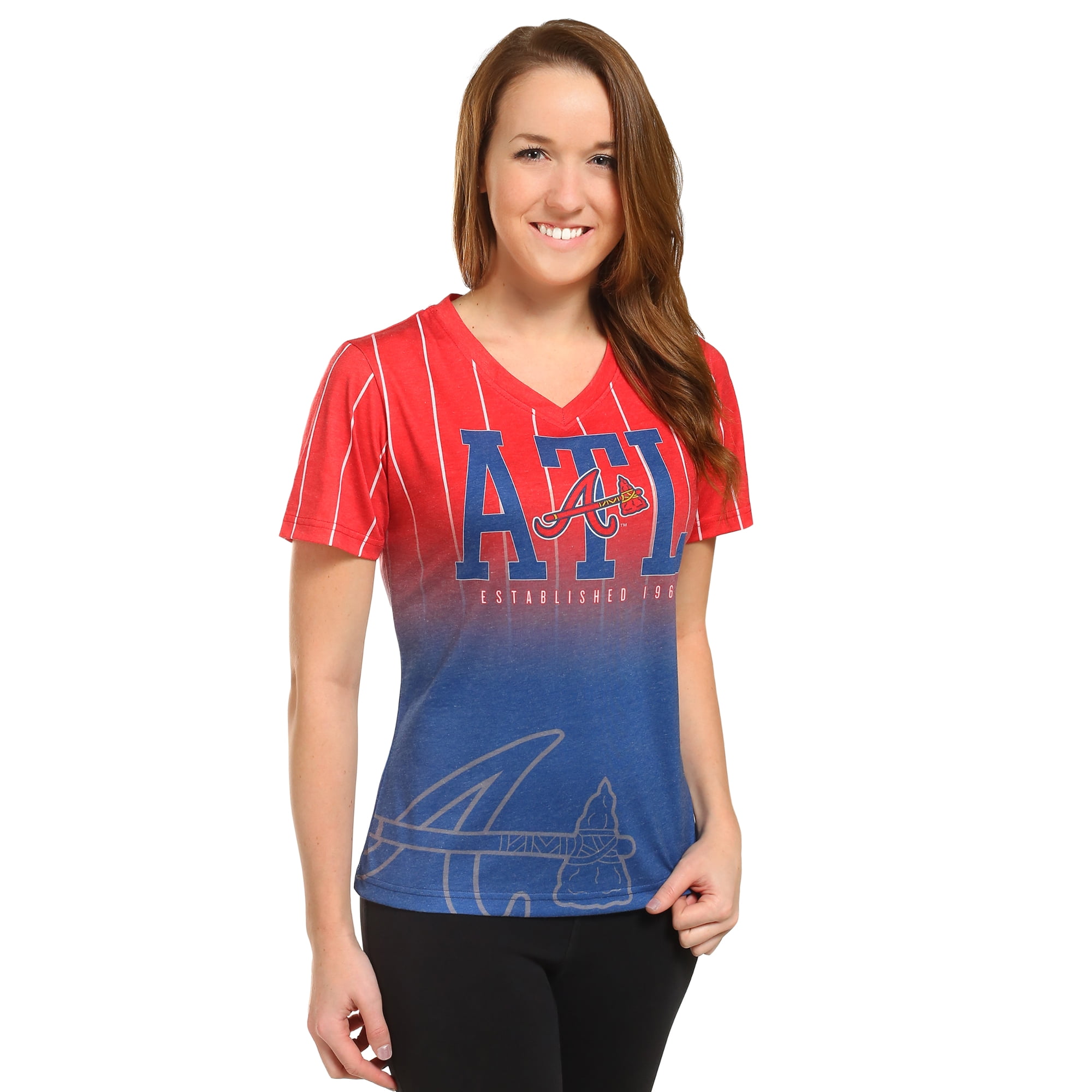 braves t shirts women's