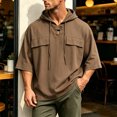 thumbnail image 4 of Qiyinn Men's Short-sleeve Hooded Sweatshirt, 4 of 6