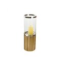 thumbnail image 1 of R16 Home Furniture B202-M Med Teak Base Hurricane, 1 of 1