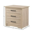 thumbnail image 2 of Starlight Canyon Home 3 Drawer Nightstand in Brown Finish, Wooden Bedside Table with Drawers, 2 of 10