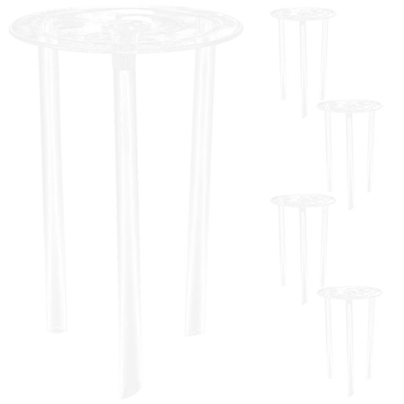 VERDANVERSE 5Jgo Kit De Soporte Para Pasteles Con Platos Separadores Transparentes Y Varillas De Plástico Para Capas