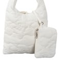 thumbnail image 1 of Bolso Hobo elegante para mujer, bolso de mano informal hinchado con mini bolso para ir de compras, 1 of 8