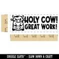 thumbnail image 2 of Holy Cow Great Work Teacher Student School Self-Inking Rubber Stamp Ink Stamper - Blue Ink - Large 2-3/4 Inch, 2 of 7