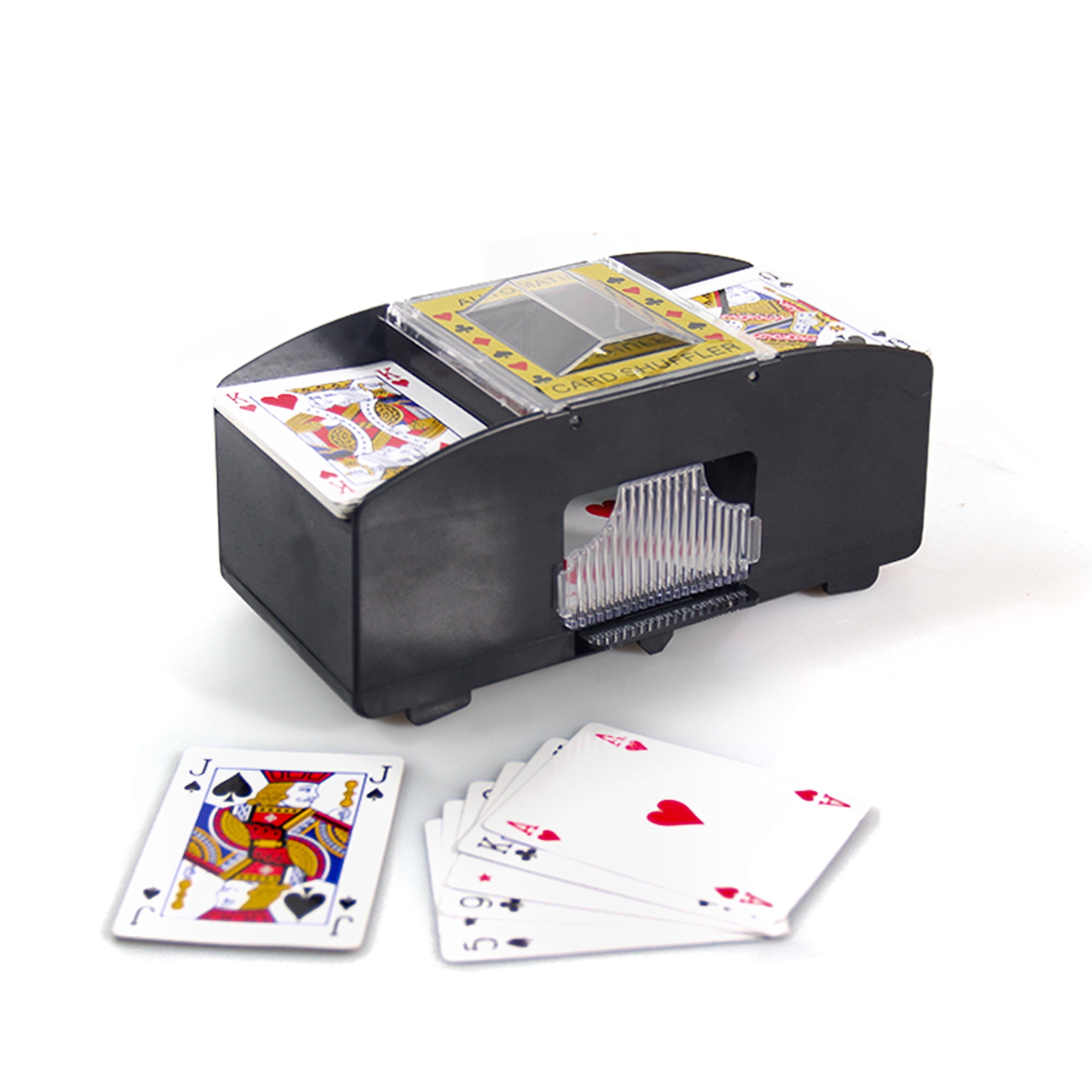 no cards Casino 6-Deck Automatic Battery Card Shuffler Blackjack Holdem Poker 